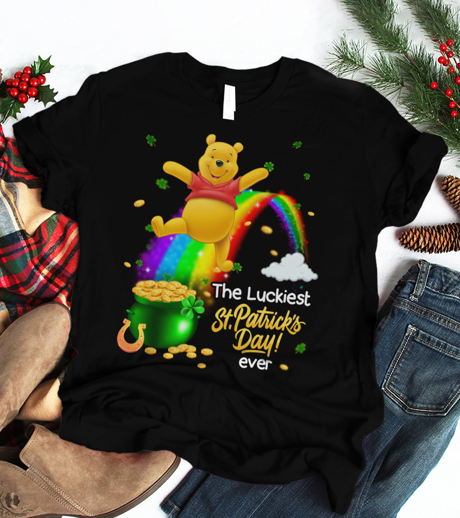The Luckiest St. Patrick's Day Ever Pooh T-Shirt
