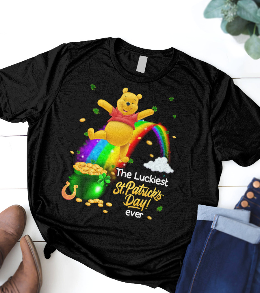 The Luckiest St. Patrick's Day Ever Pooh T-Shirt