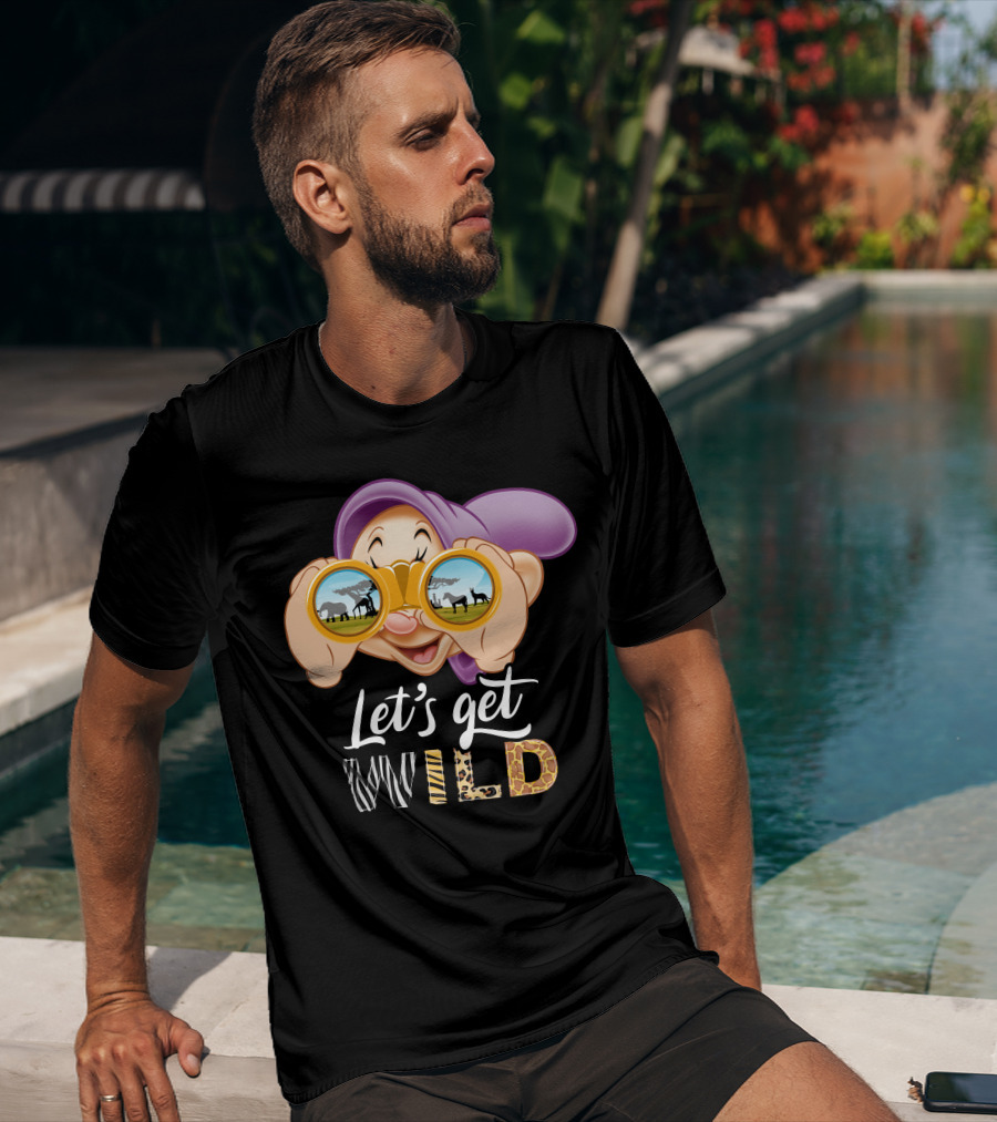 Dopey Let's Get Wild Binoculars Safari Adventure T-Shirt