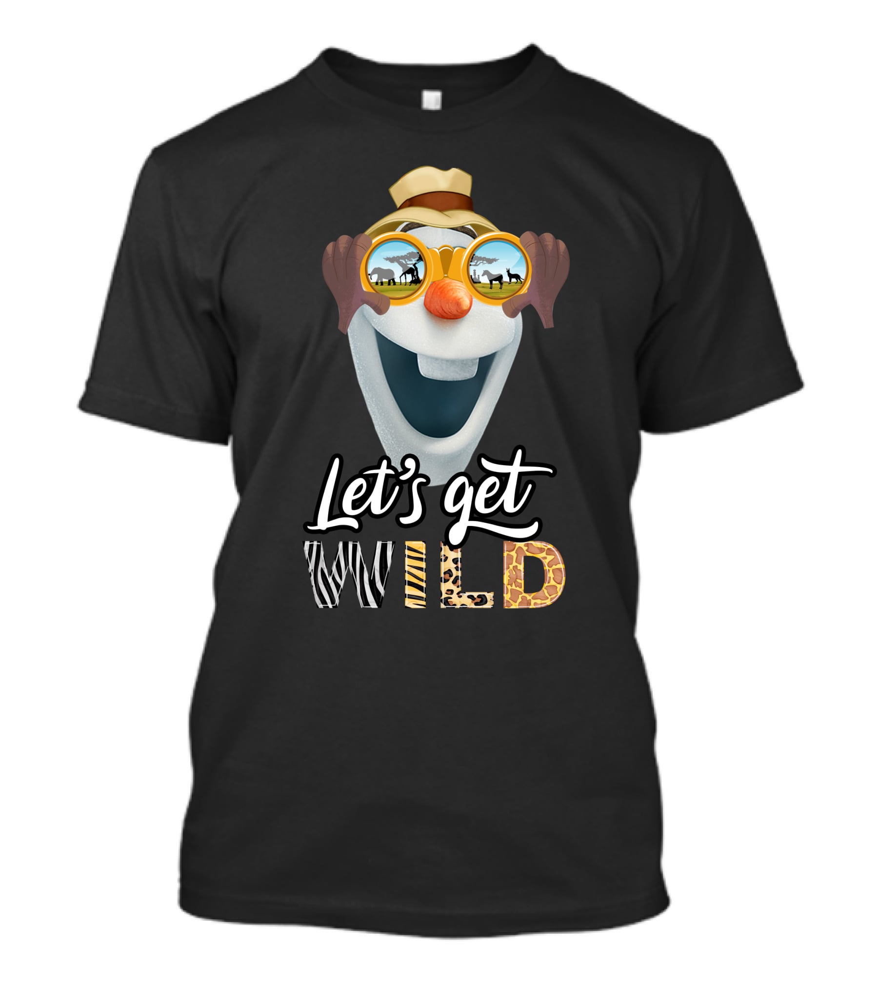 Olaf Let's Get Wild Safari Sunglasses Adventure T-Shirt