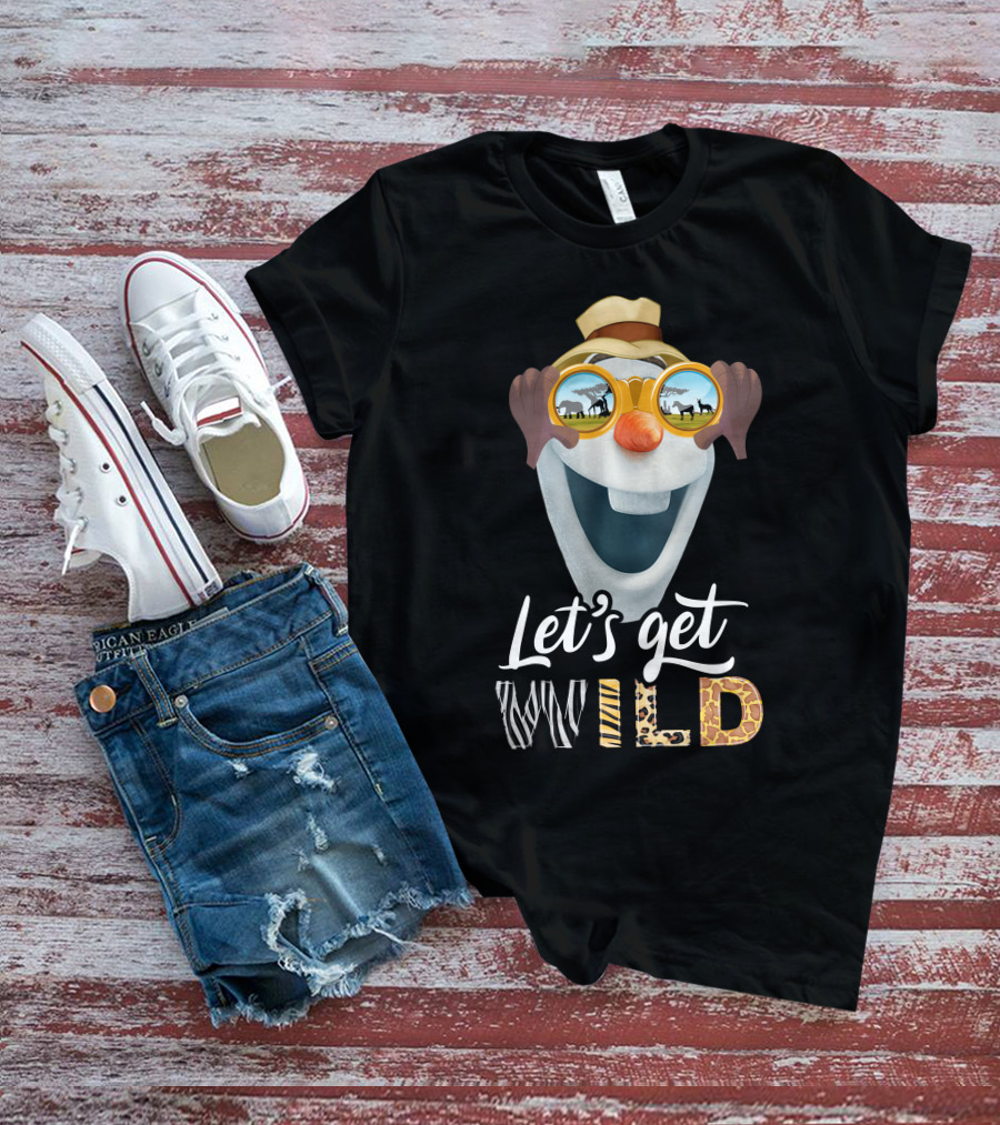 Olaf Let's Get Wild Safari Sunglasses Adventure T-Shirt