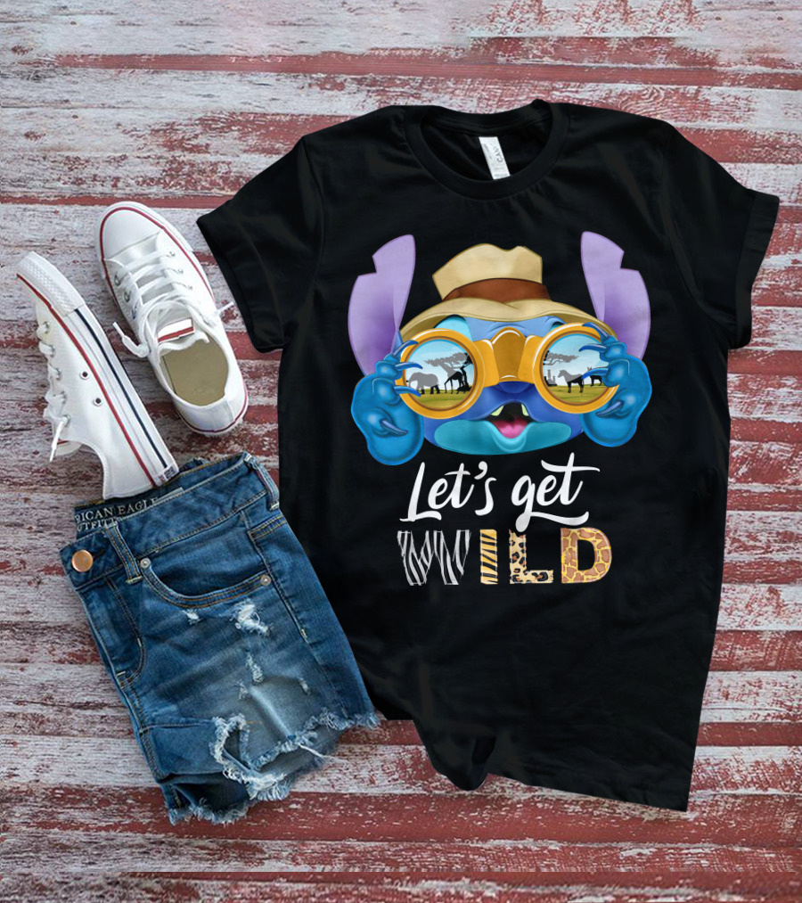 Stitch Let's Get Wild Safari Adventure T-Shirt