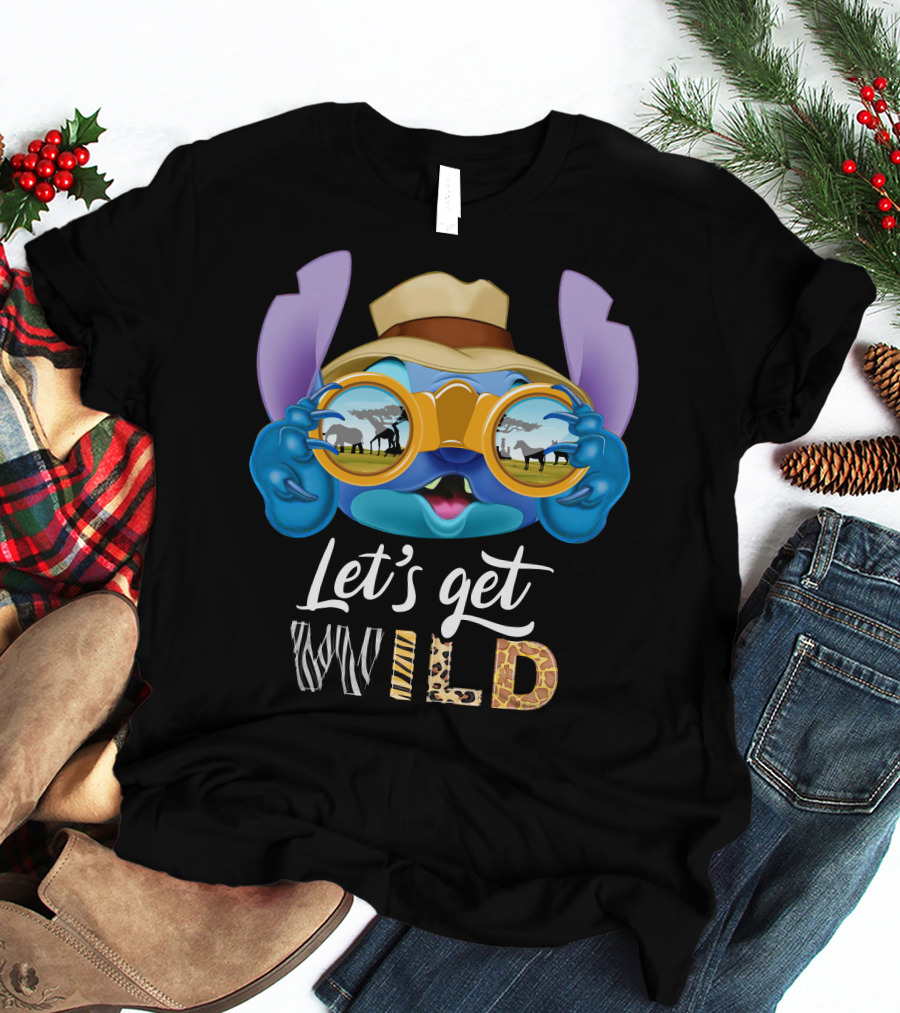 Stitch Let's Get Wild Safari Adventure T-Shirt