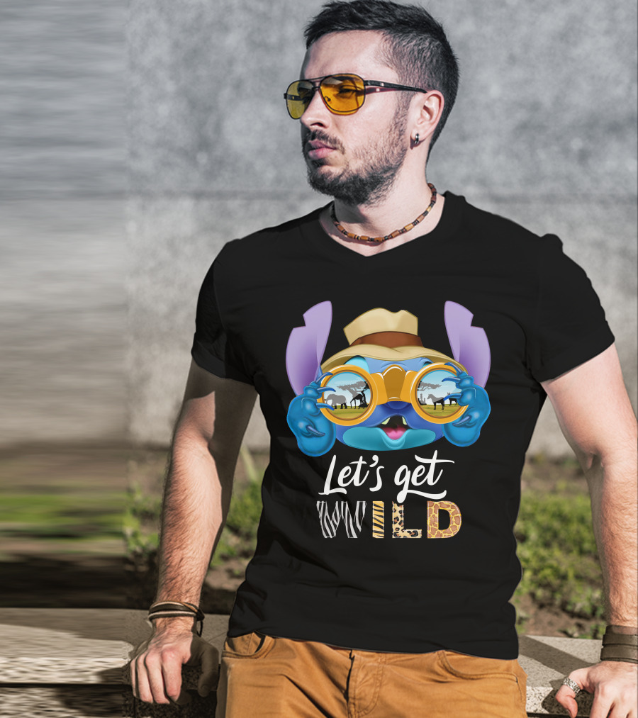 Stitch Let's Get Wild Safari Adventure T-Shirt