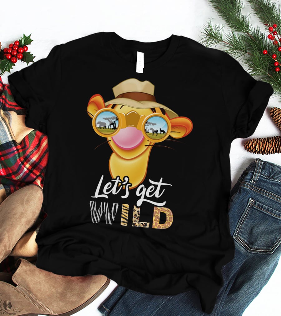 Let's Get Wild Tigger Safari Sunglasses Hat T-Shirt