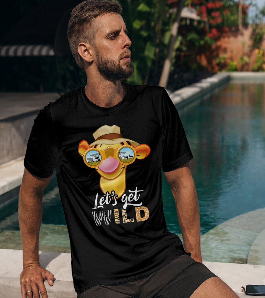 Let's Get Wild Tigger Safari Sunglasses Hat T-Shirt
