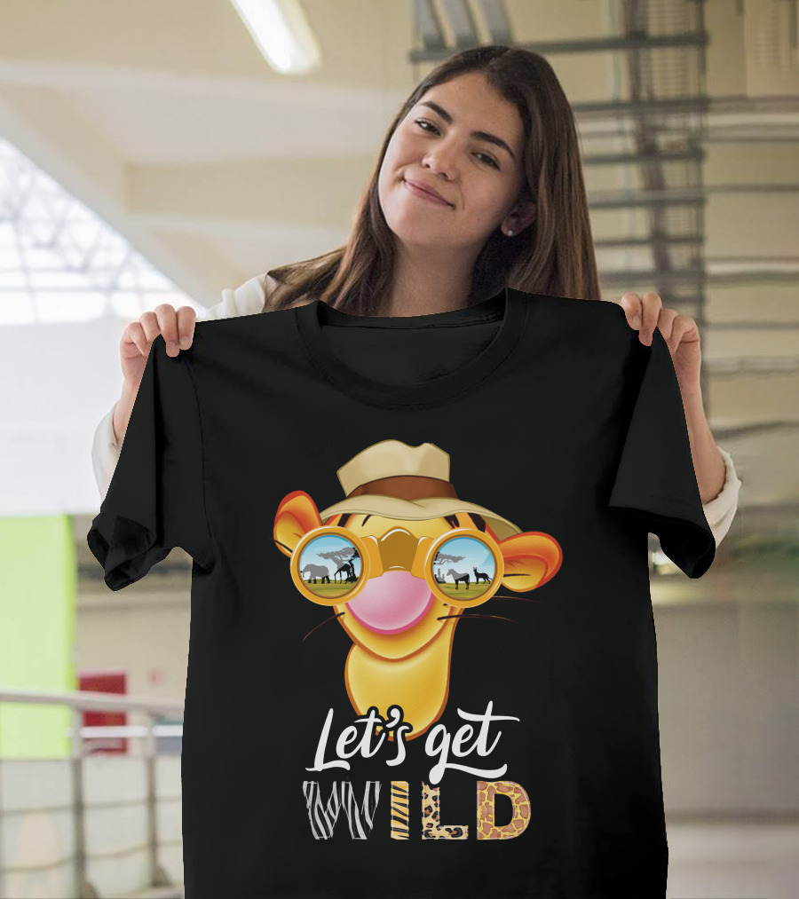 Let's Get Wild Tigger Safari Sunglasses Hat T-Shirt