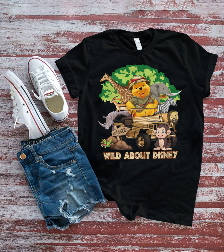 Wild About Disney Safari Pooh With Animals T-Shirt