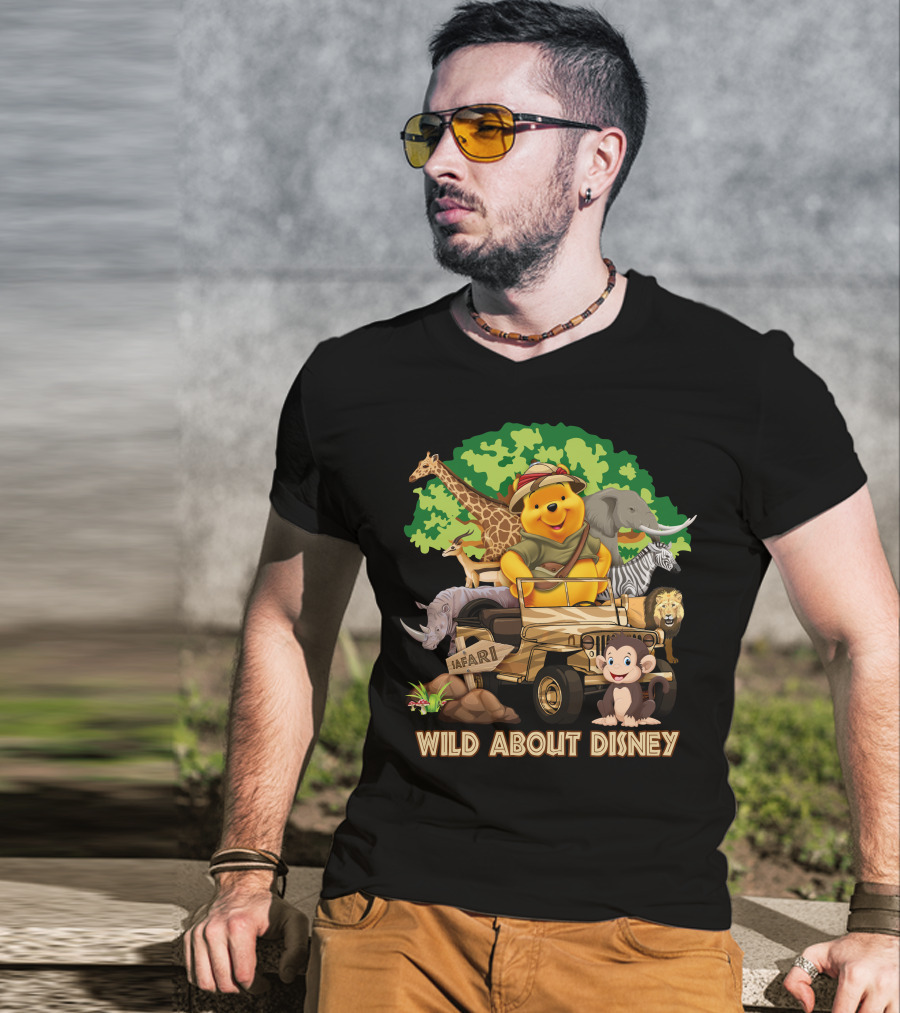 Wild About Disney Safari Pooh With Animals T-Shirt