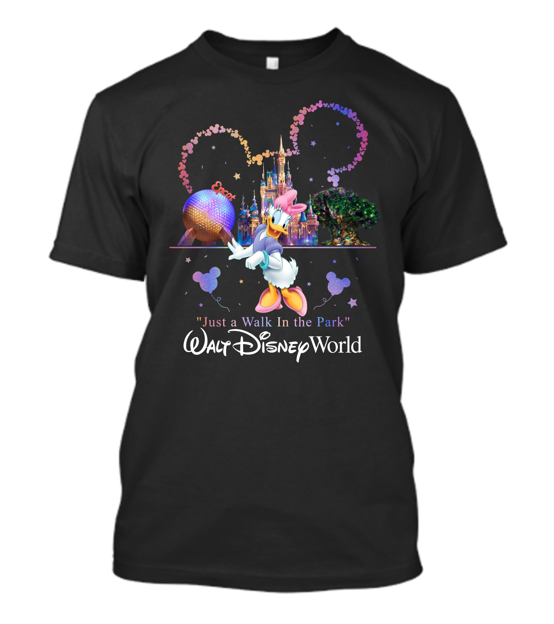 Epcot Just A Walk In The Park Walt Disney World Daisy Duck T-Shirt