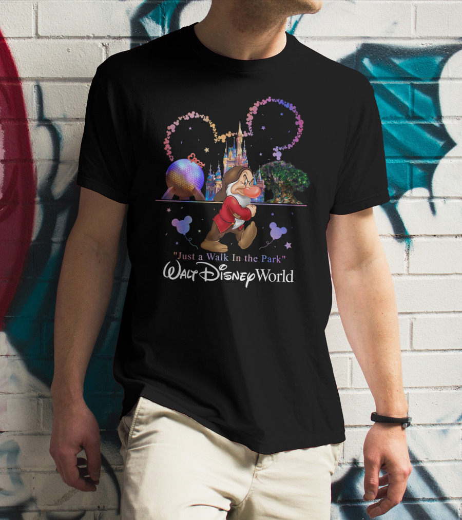 Grumpy Just A Walk In The Park Walt Disney World Epcot T-Shirt