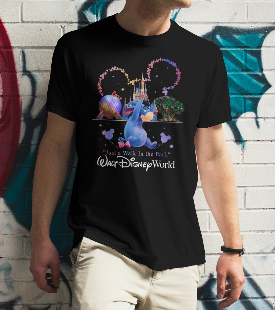 Eeyore Just A Walk In The Park Walt Disney World Epcot T-Shirt