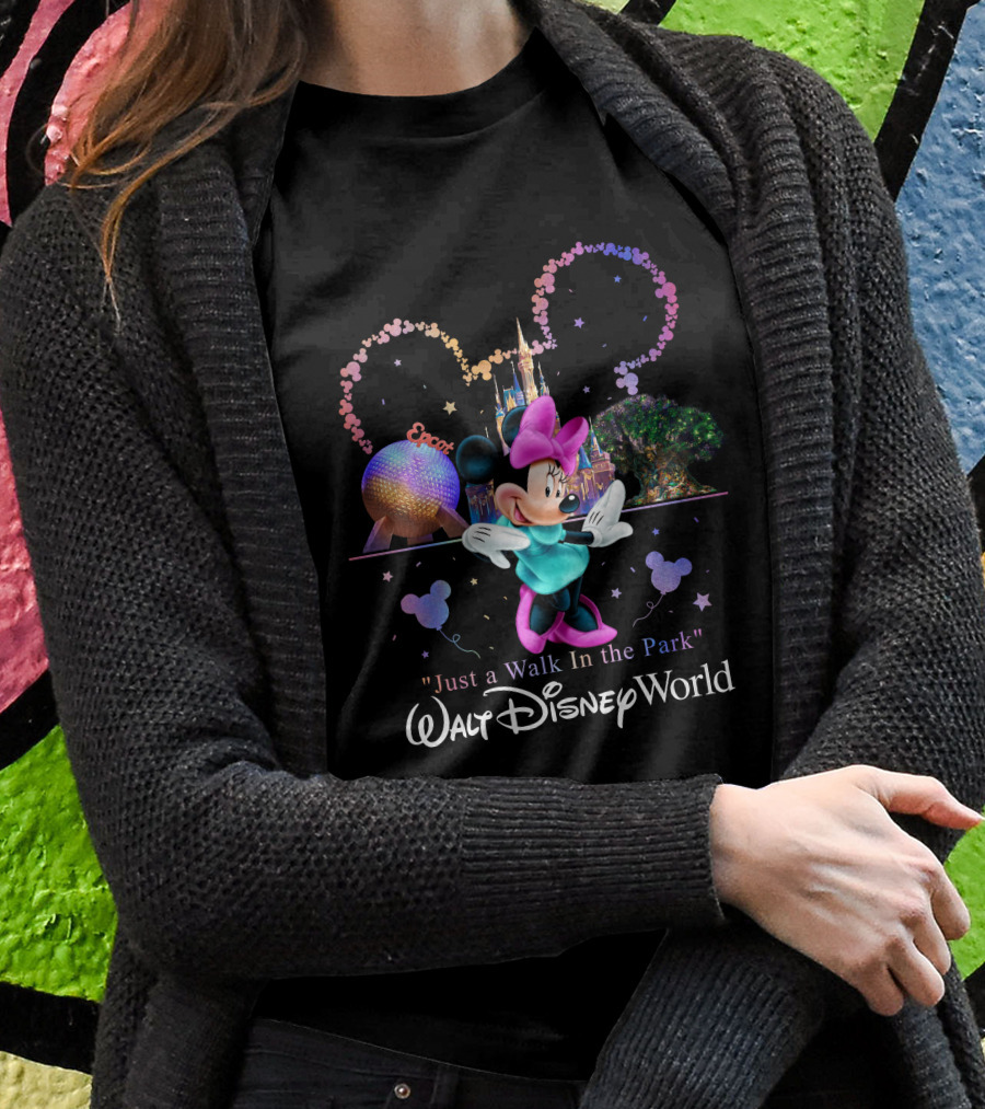Minnie Just A Walk In The Park Walt Disney World Epcot T-Shirt