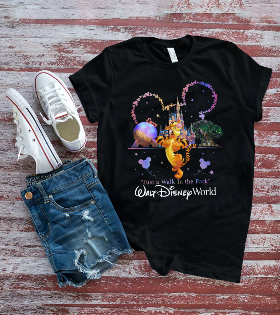Tigger Walt Disney World Just A Walk In The Park Epcot T-Shirt