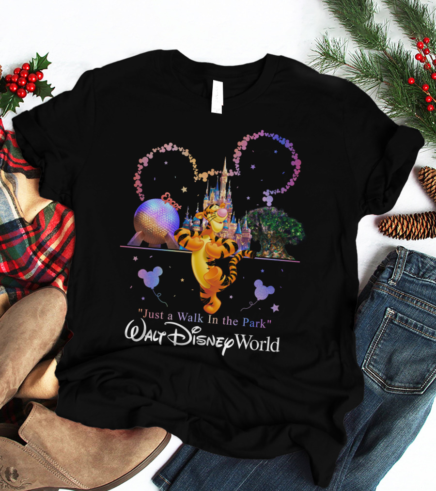 Tigger Walt Disney World Just A Walk In The Park Epcot T-Shirt