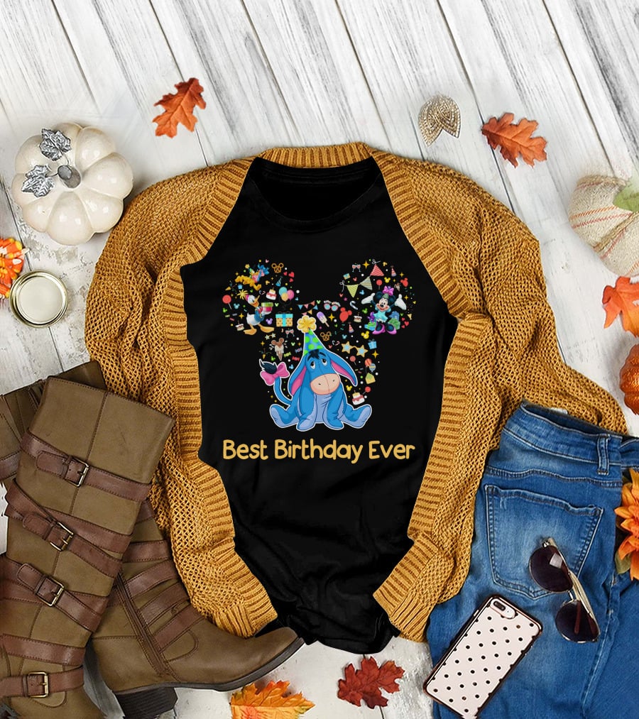 Eeyore Best Birthday Ever Disney Celebration T-Shirt