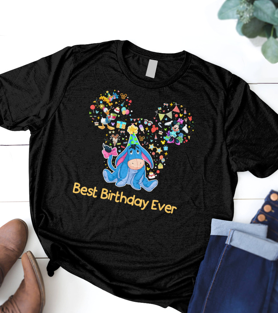 Eeyore Best Birthday Ever Disney Celebration T-Shirt