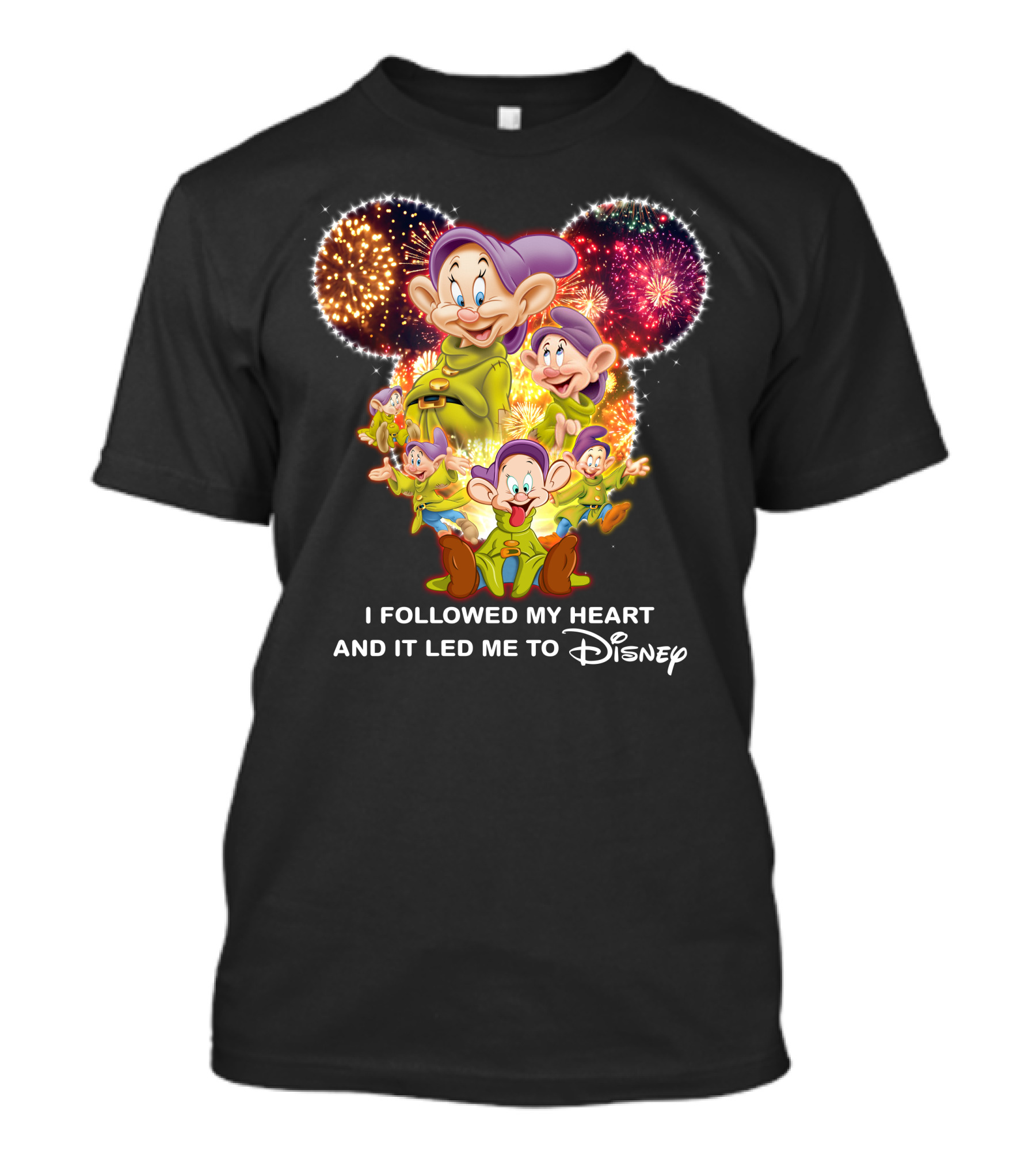 Dopey Fireworks I Followed My Heart And It Led Me To Disney T-Shirt
