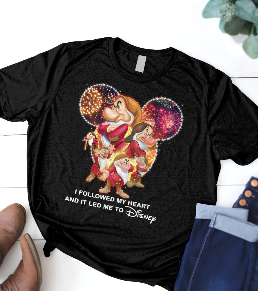 Grumpy I Followed My Heart And It Led Me To Disney Fireworks T-Shirt