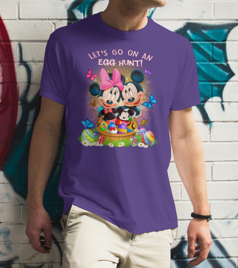 Let's Go On An Egg Hunt Mickey & Minnie T-Shirt