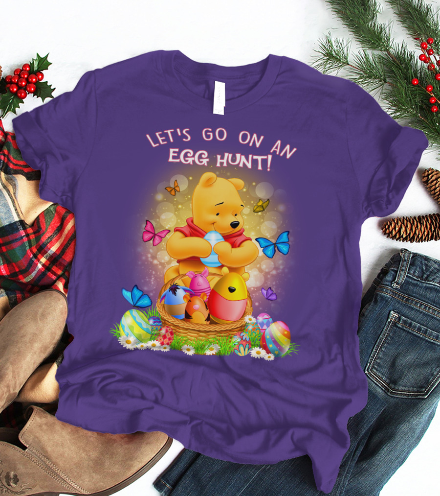 Let's Go On An Egg Hunt Pooh T-Shirt