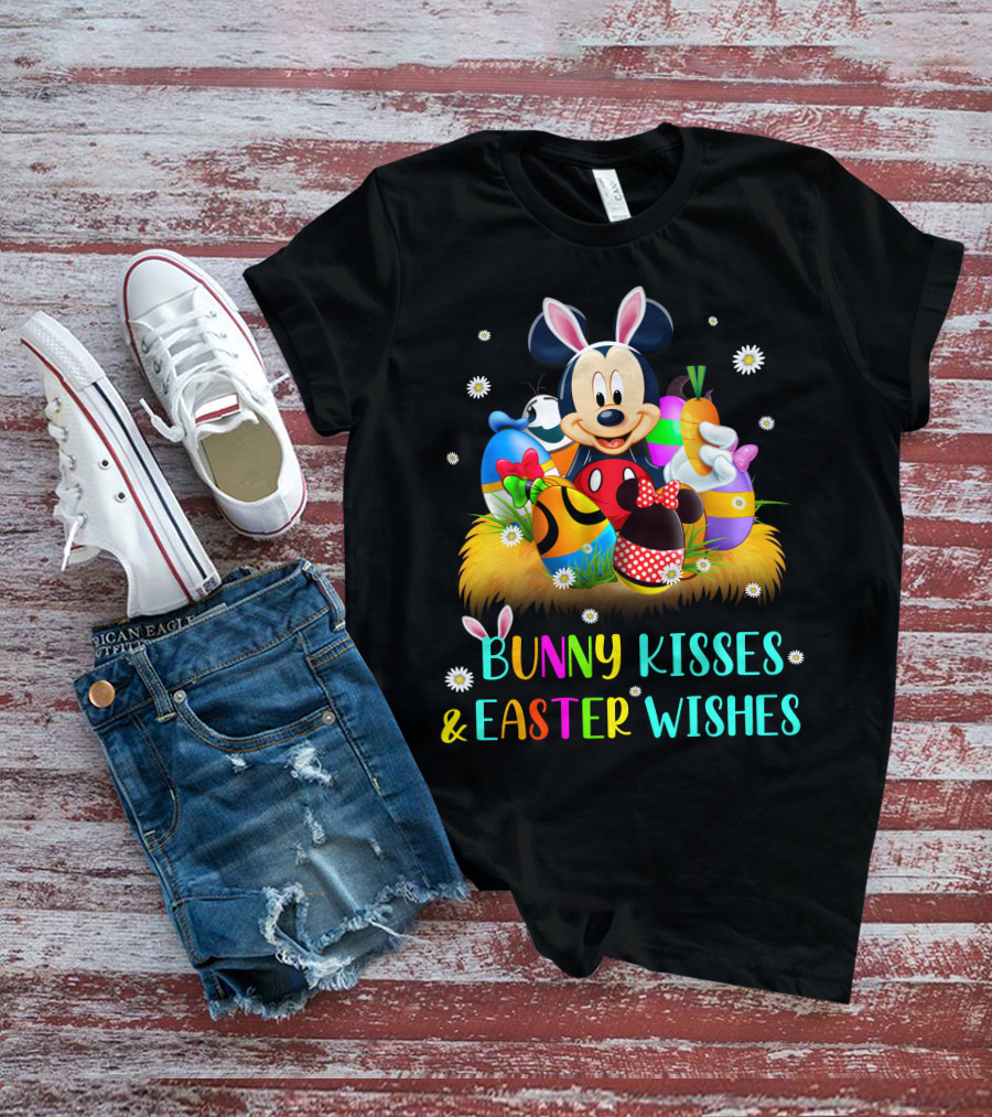 Mickey Bunny Kisses & Easter Wishes T-Shirt