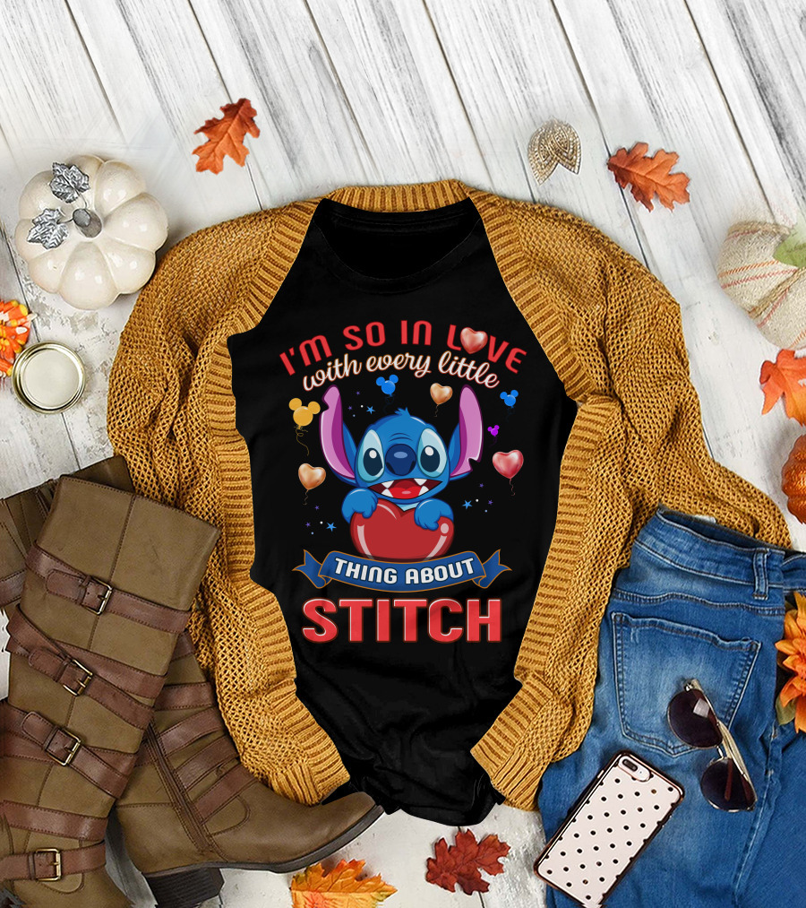 I'm So In Love With Every Little Thing About Stitch T-Shirt