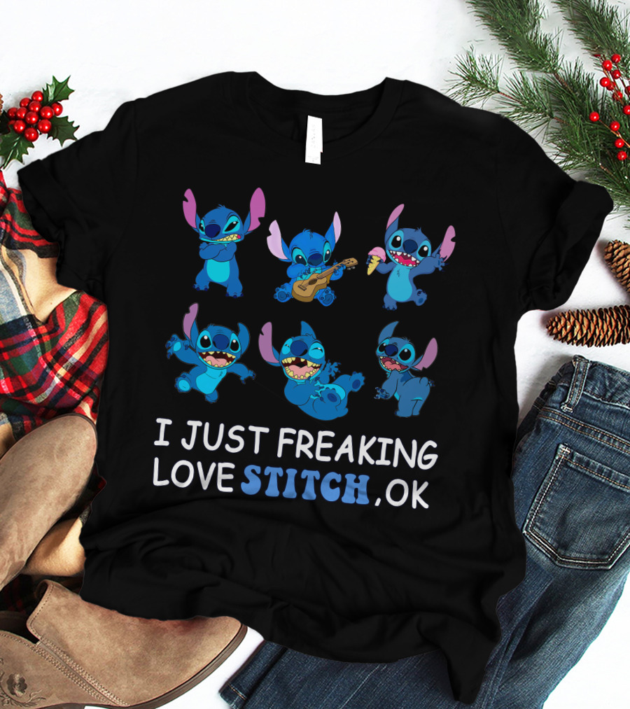 I Just Freaking Love Disney Stitch Ok T-Shirt