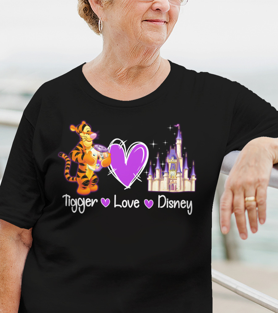 Tigger Love Disney Castle T-Shirt