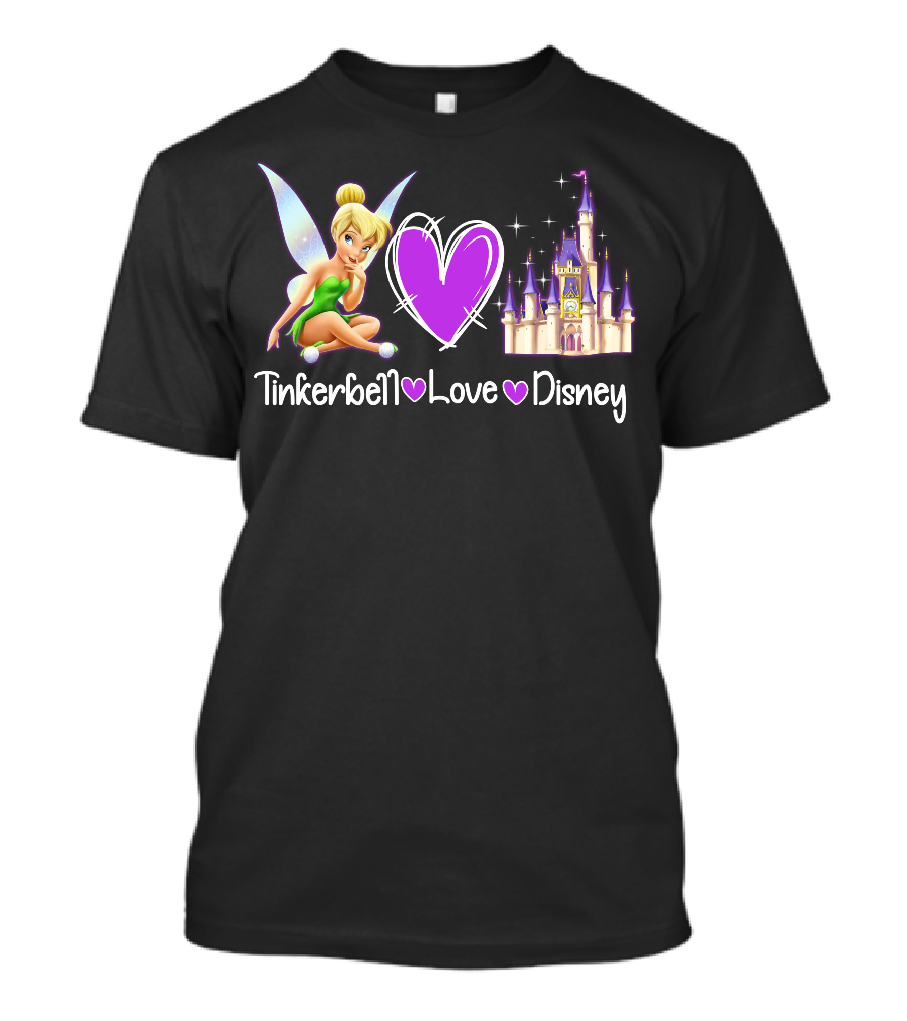 Tinkerbell Love Disney Castle Magic T-Shirt