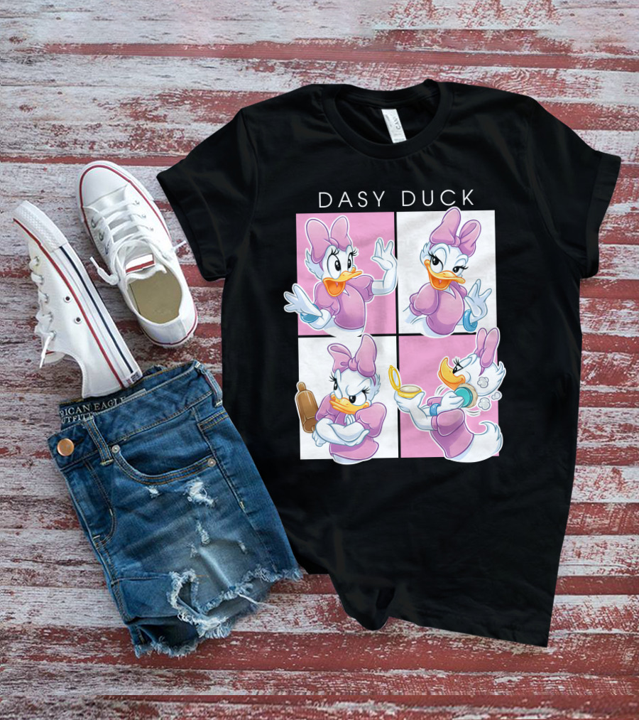 Daisy Duck Four Expressions Pink Outfit Series T-Shirt