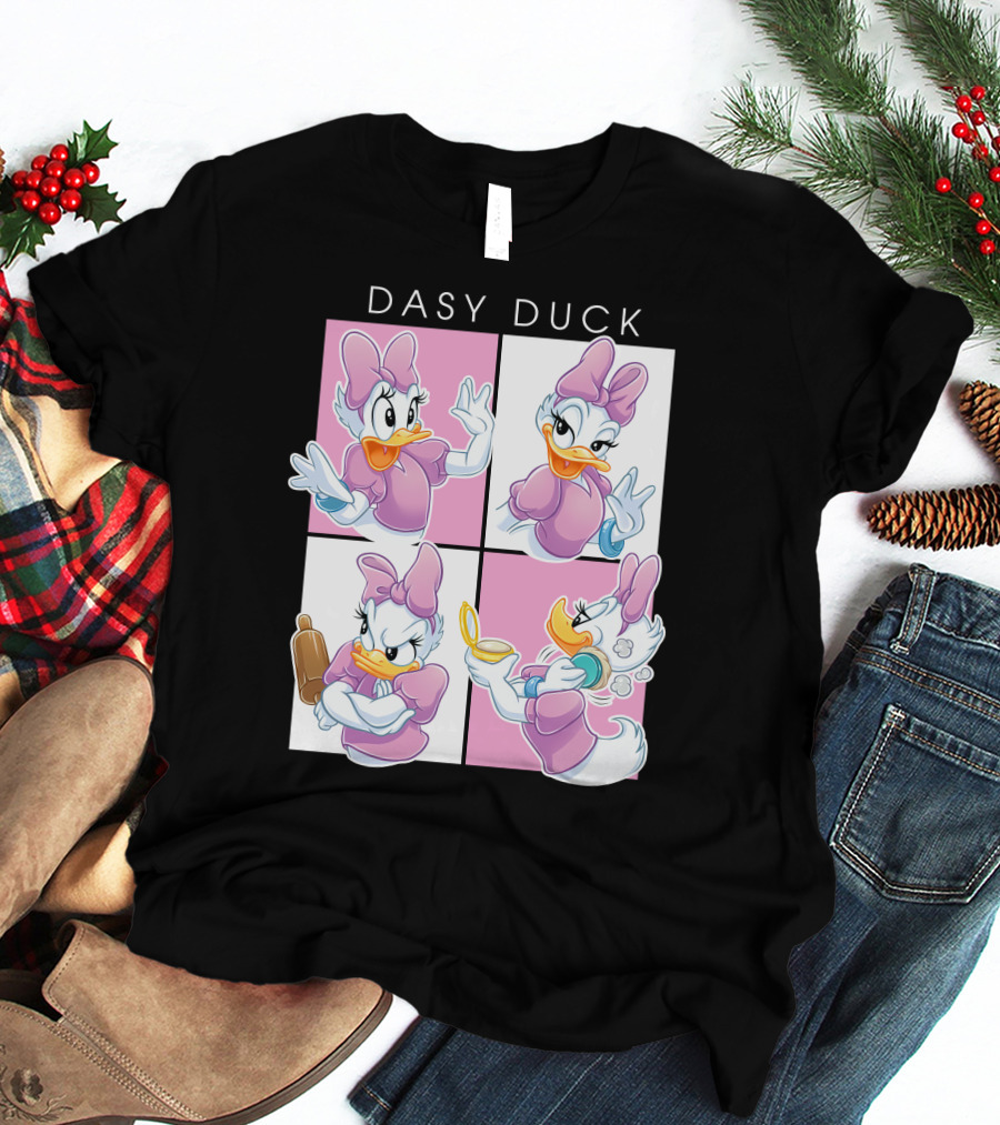 Daisy Duck Four Expressions Pink Outfit Series T-Shirt