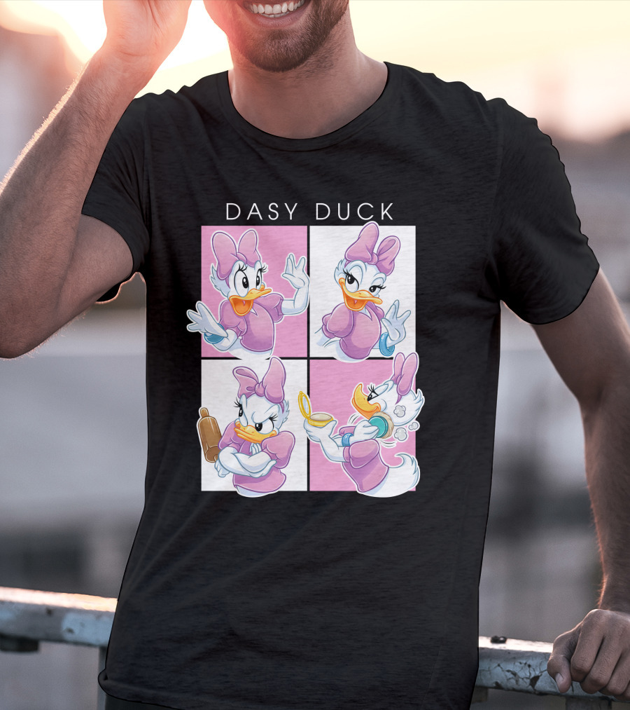 Daisy Duck Four Expressions Pink Outfit Series T-Shirt
