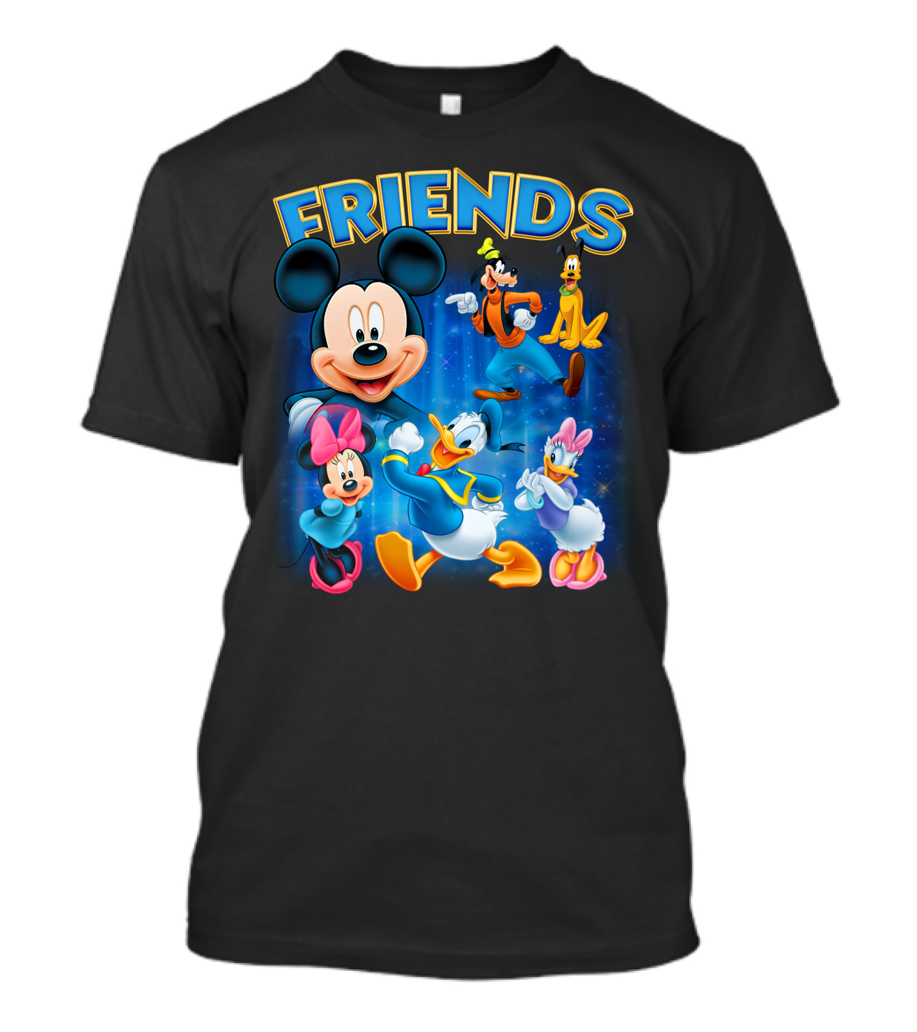 Mickey Mouse And Friends Disney Characters Mickey Mouse Donald Duck Daisy Duck Minnie Mouse Goofy Pluto T-Shirt
