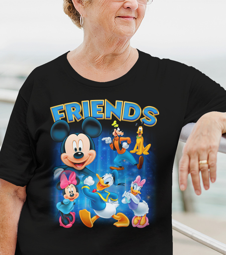 Mickey Mouse And Friends Disney Characters Mickey Mouse Donald Duck Daisy Duck Minnie Mouse Goofy Pluto T-Shirt