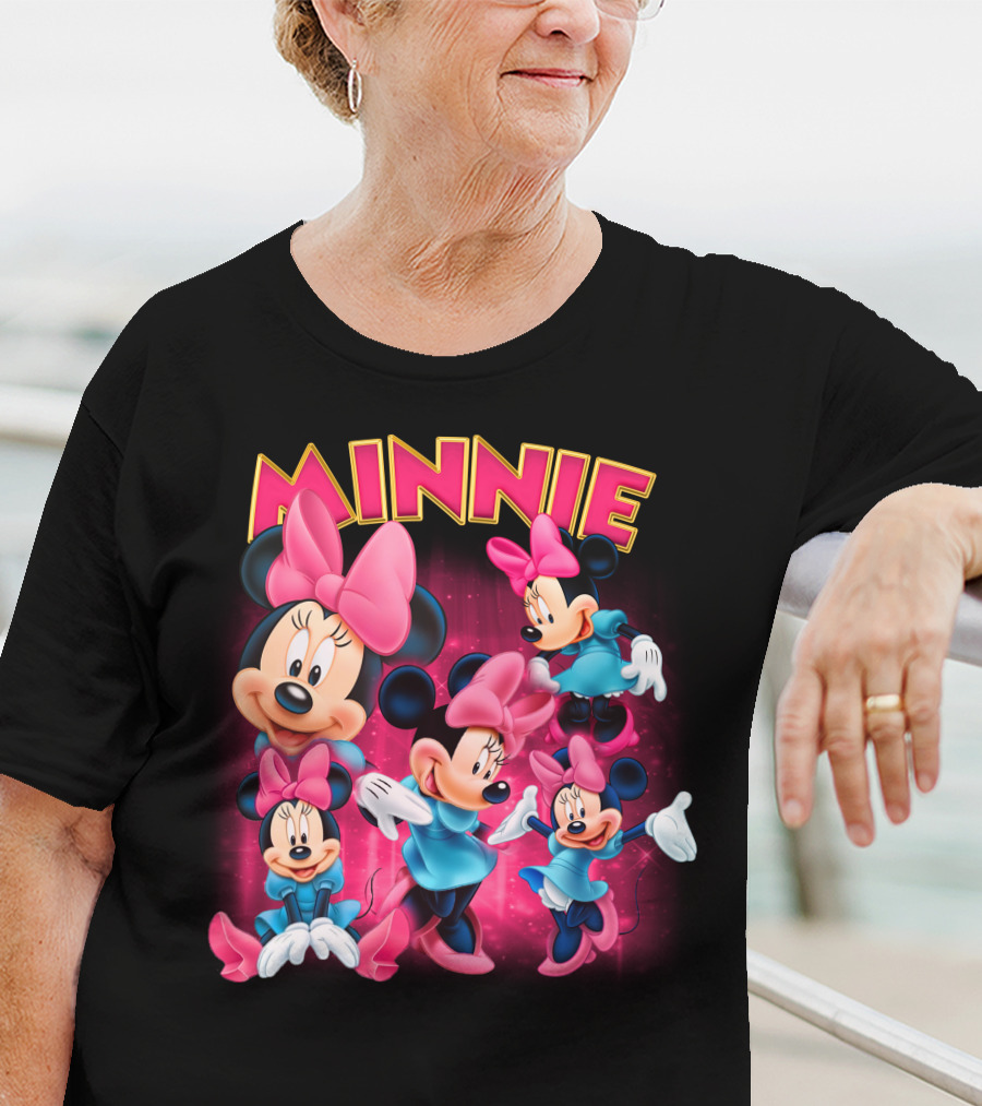 Minnie Mouse Pink And Blue Outfits With Bows T-Shirt