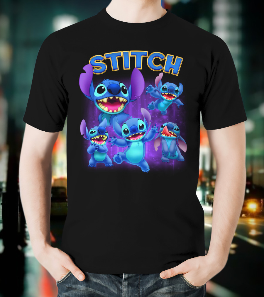 Stitch Lilo And Stitch Alien Character Expressions Collection T-Shirt