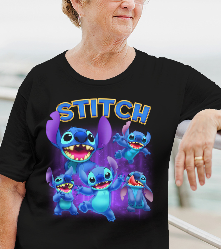 Stitch Lilo And Stitch Alien Character Expressions Collection T-Shirt