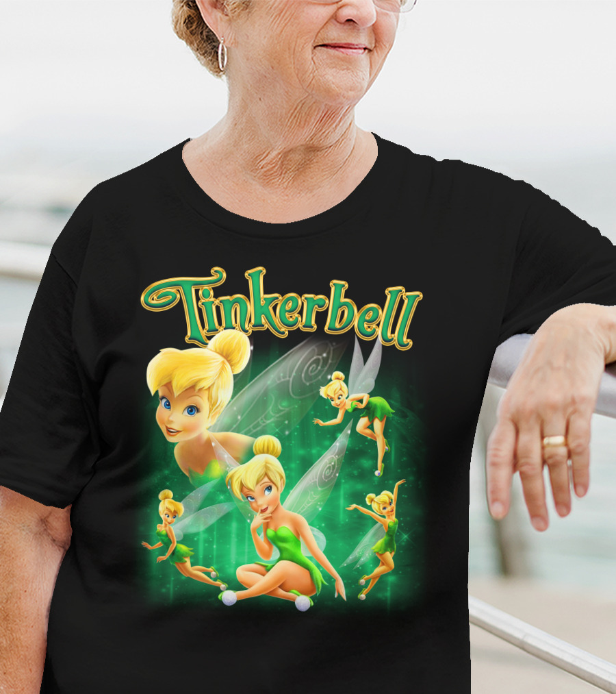 Tinkerbell Magical Green Fairy Poses And Expressions T-Shirt
