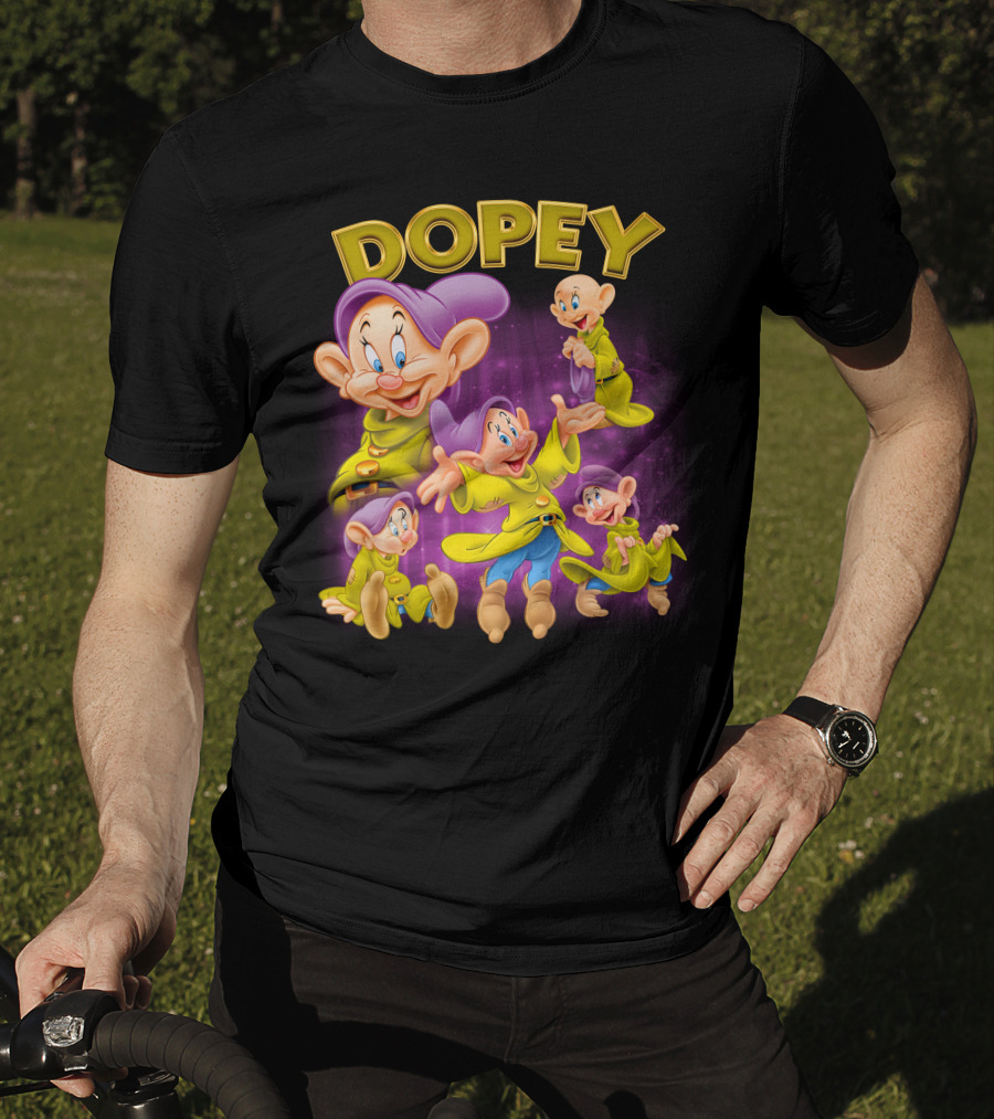 Dopey Disney Snow White Character Multiple Expressions T-Shirt