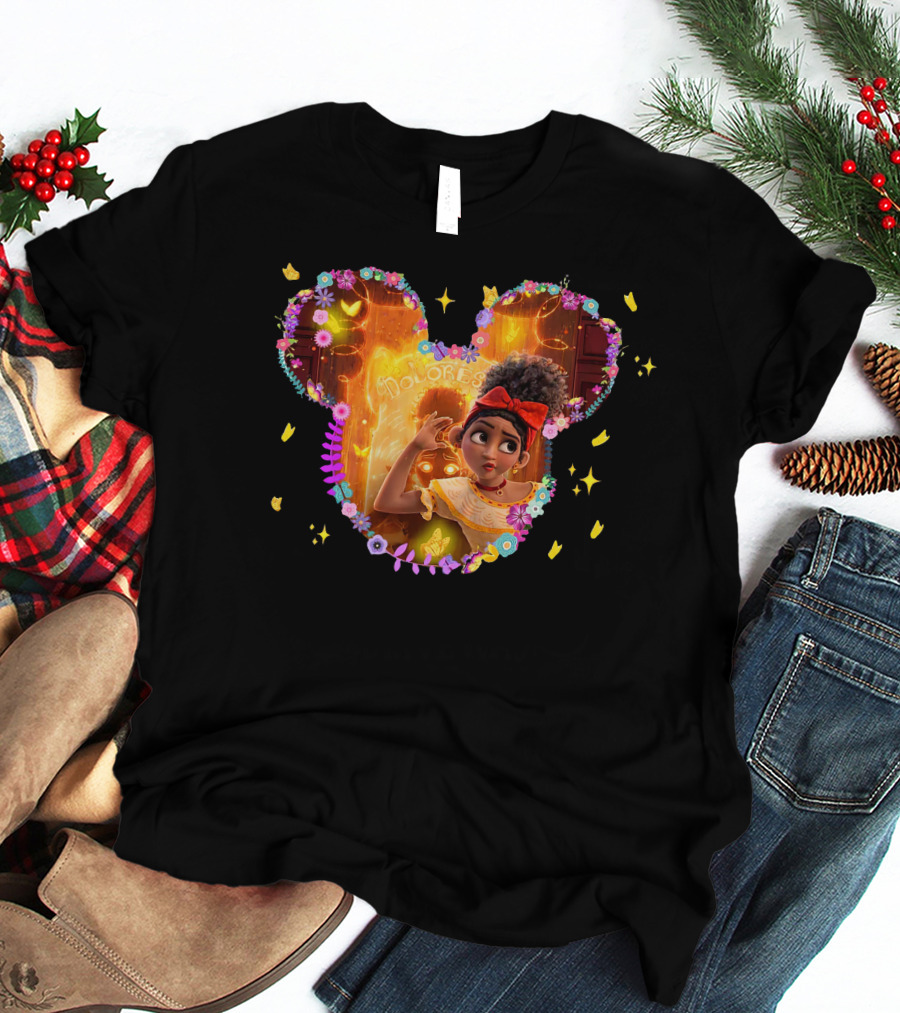 Dolores Encanto Mickey Ears Floral Magical Doorway T-Shirt