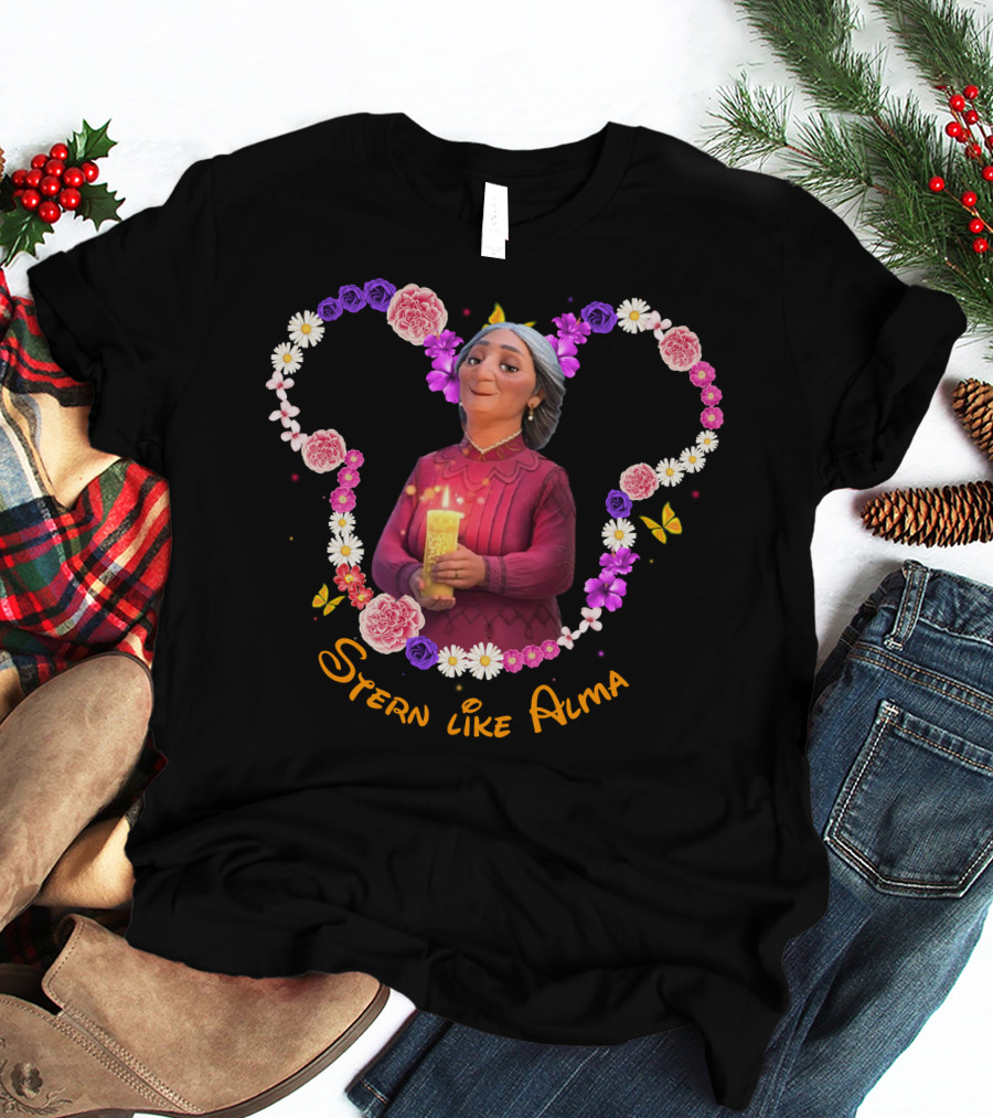 Stern Like Alma Encanto Inspired Floral Heart T-Shirt