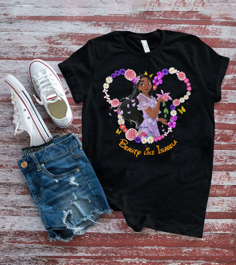 Beauty Like Isabela Encanto Floral Heart T-Shirt