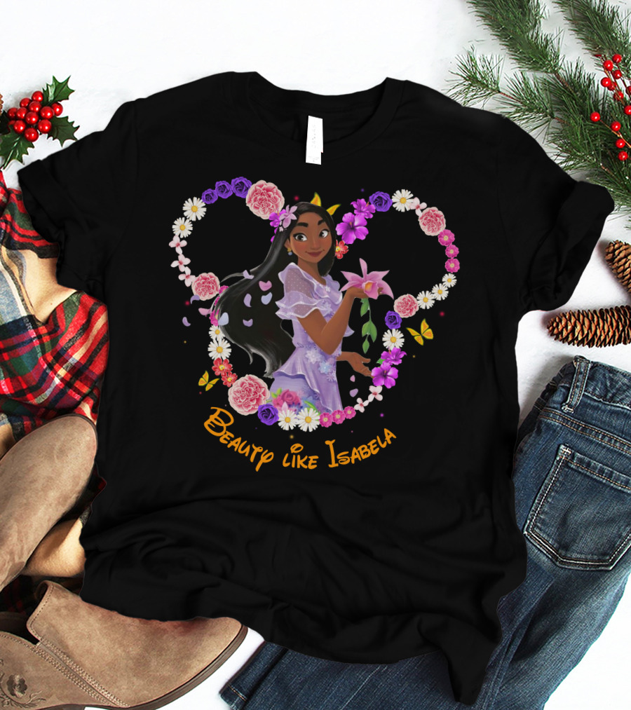 Beauty Like Isabela Encanto Floral Heart T-Shirt