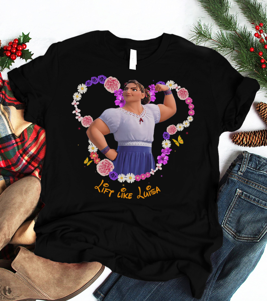Lift Like Luisa Flowers Butterflies T-Shirt
