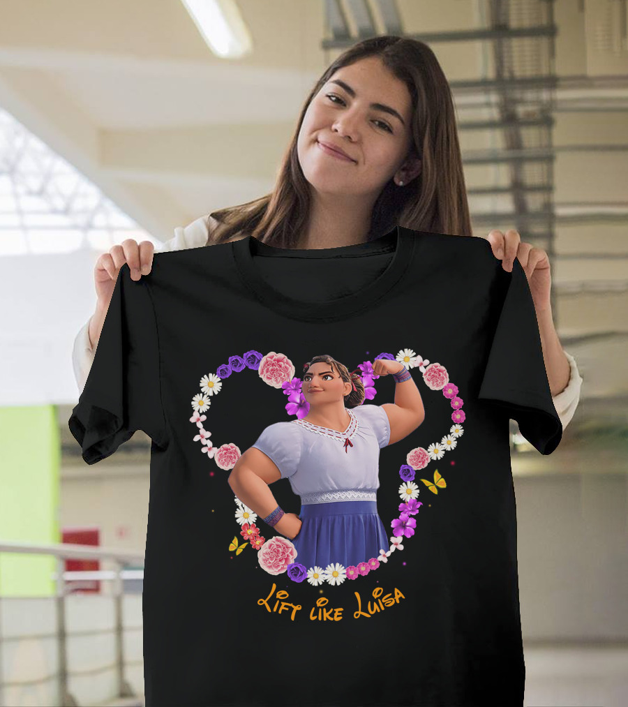 Lift Like Luisa Flowers Butterflies T-Shirt