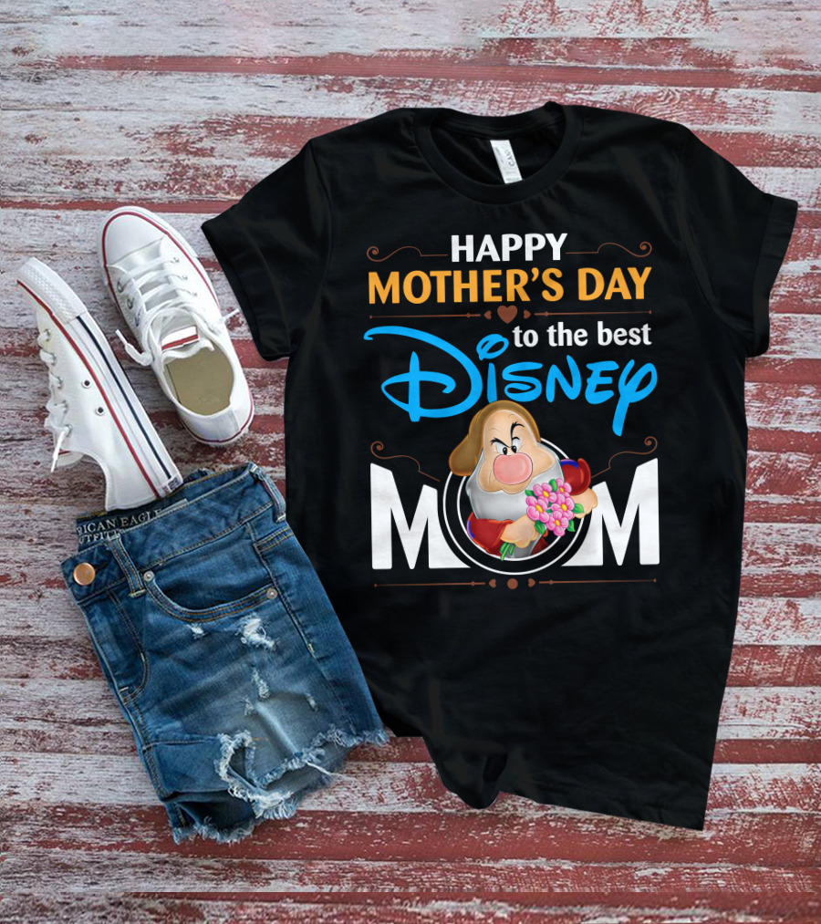 Happy Mother's Day To The Best Disney Mom Grumpy T-Shirt