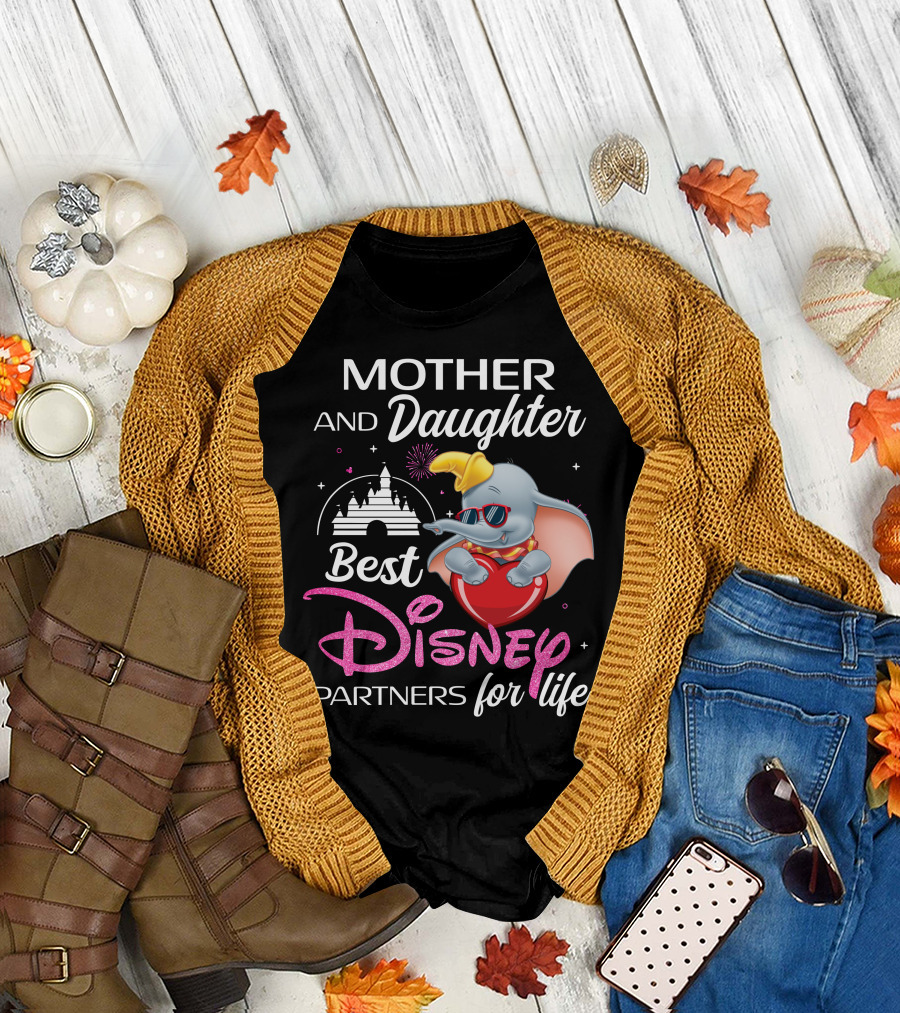 Mother And Daughter Best Disney Partners For Life Dumbo T-Shirt