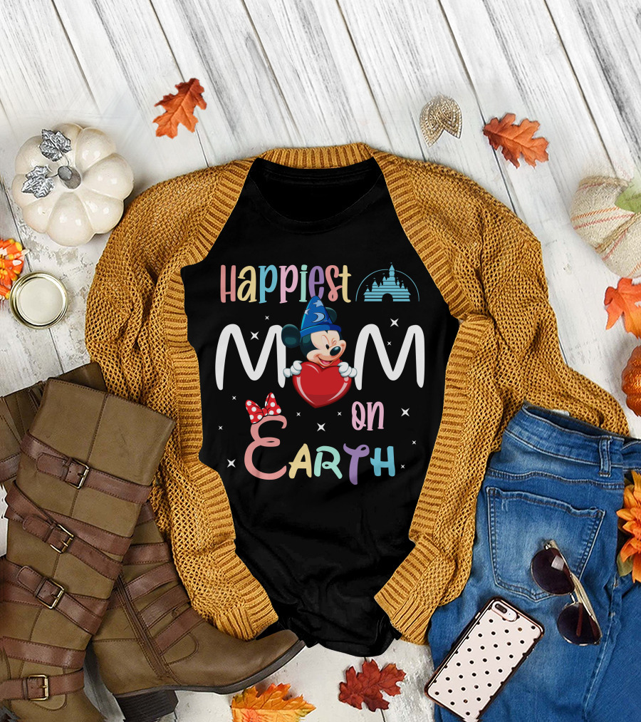 Happiest Mom On Earth Mickey Fantasia T-Shirt