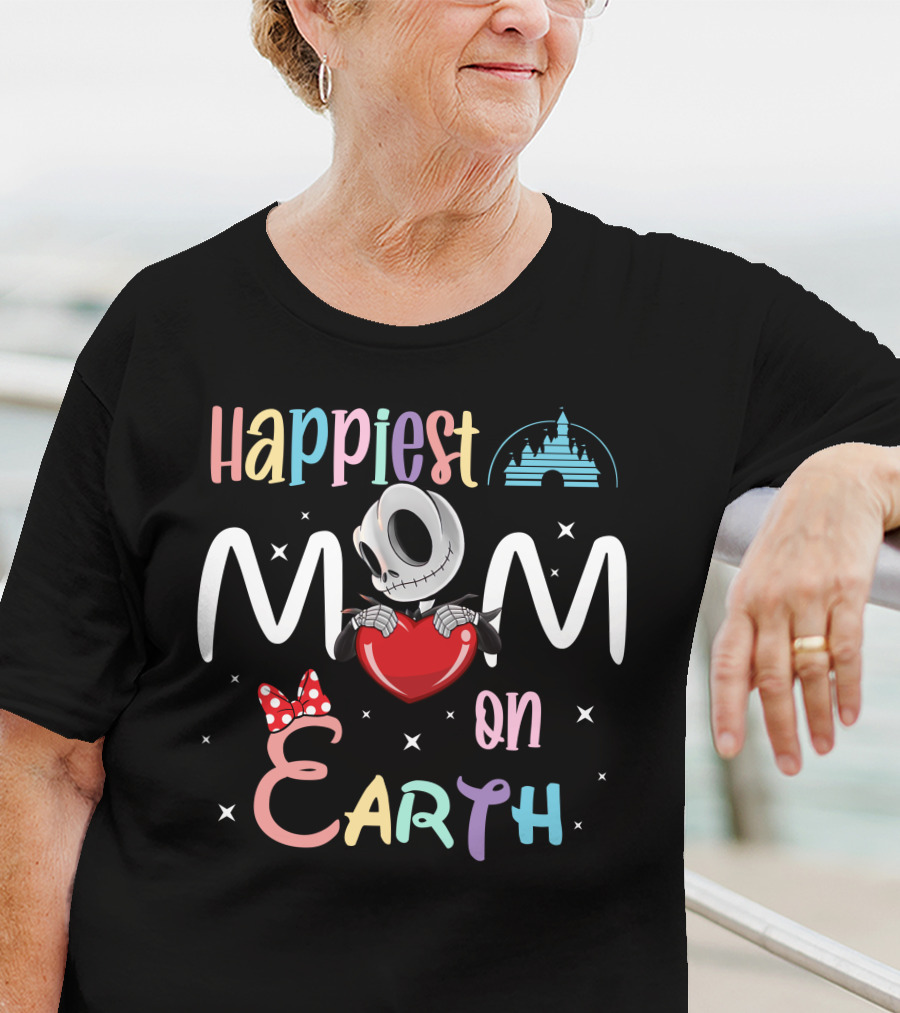 Happiest Mom On Earth Jack Skellington T-Shirt